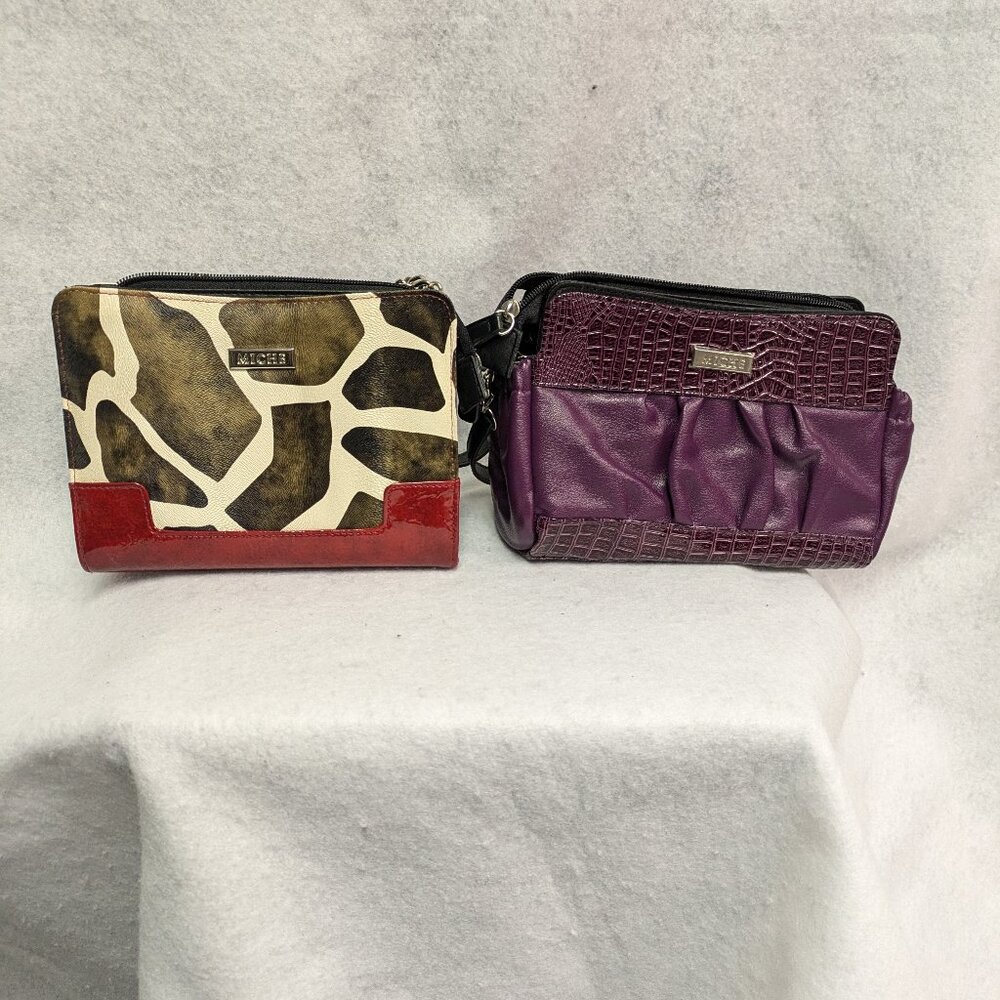 Women's Miche Bag Set with Two base purses and 7 shells.